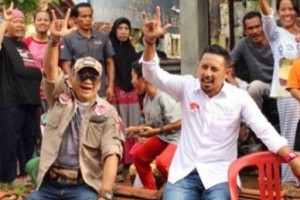 Muhamad Noor bersama cawabup, M Ridho.